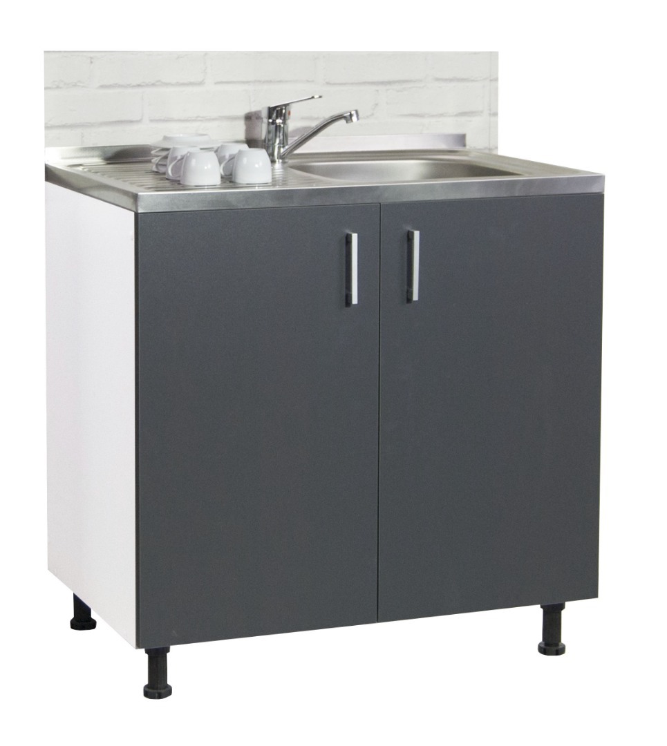 Mobilier bucătărie Tender Kit, Inferior, 80cm, Antracit