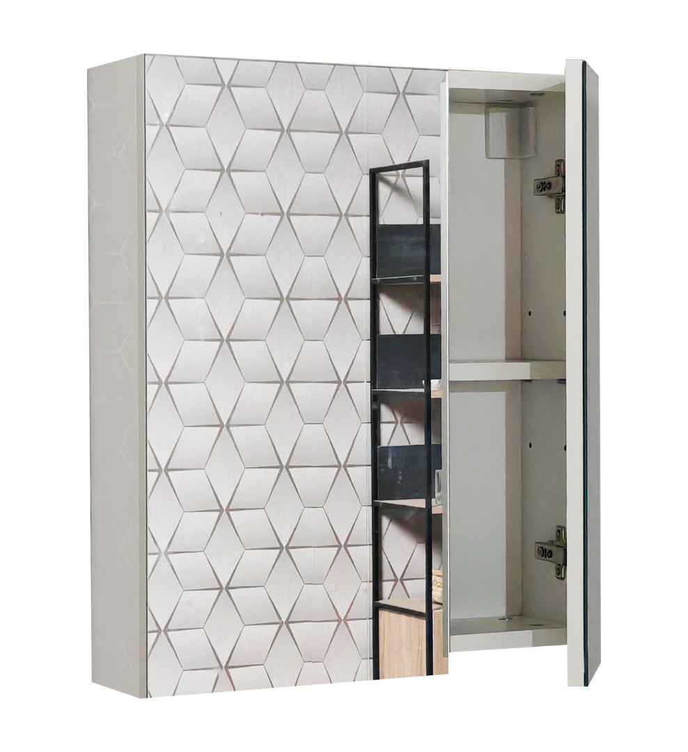 Oglindă baie Kit, Serena, 50cm, Alb